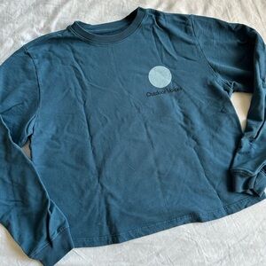 Outdoor Voices Cotton Long Sleeve Terry Crop Top